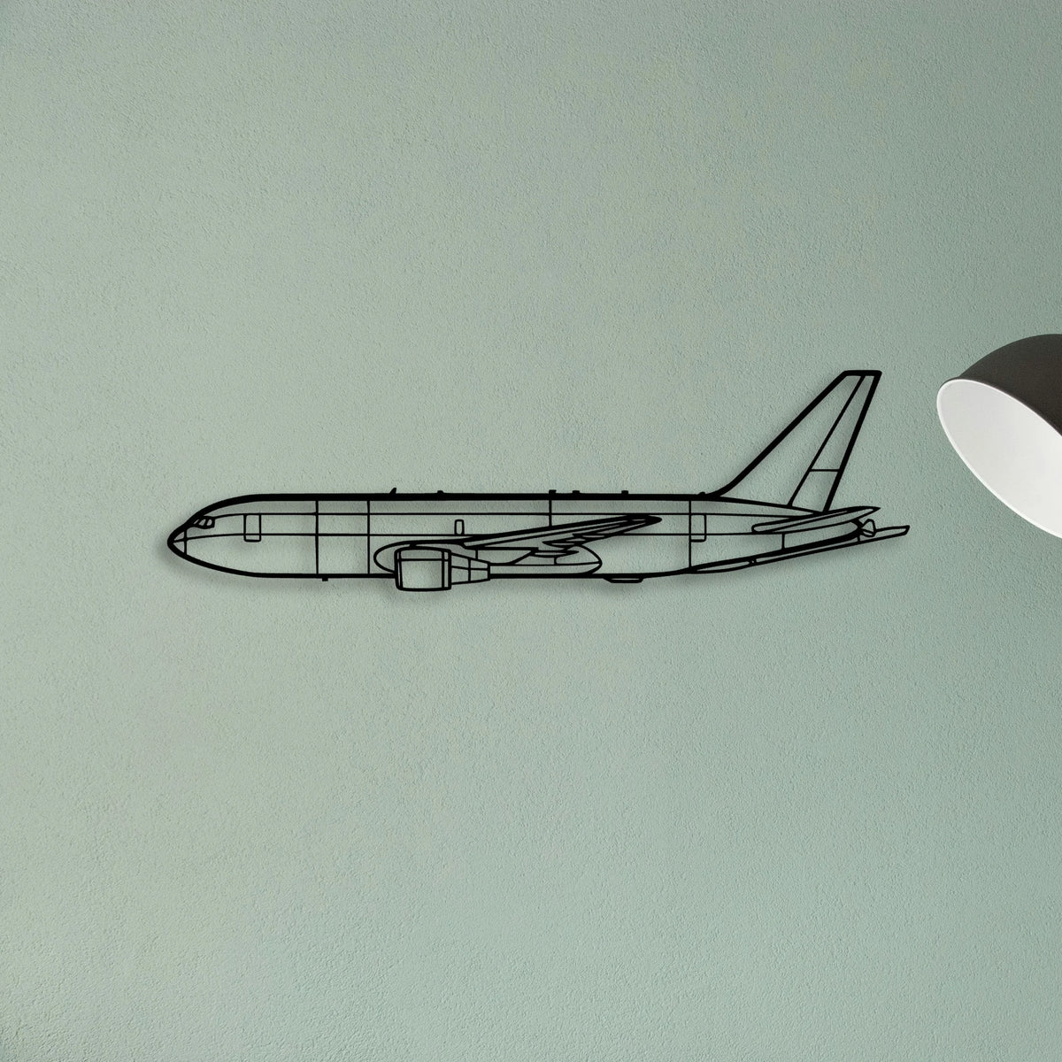 PA 38 Tomahawk Classic Aircraft Silhouette Metal Wall Art - Tinvibe