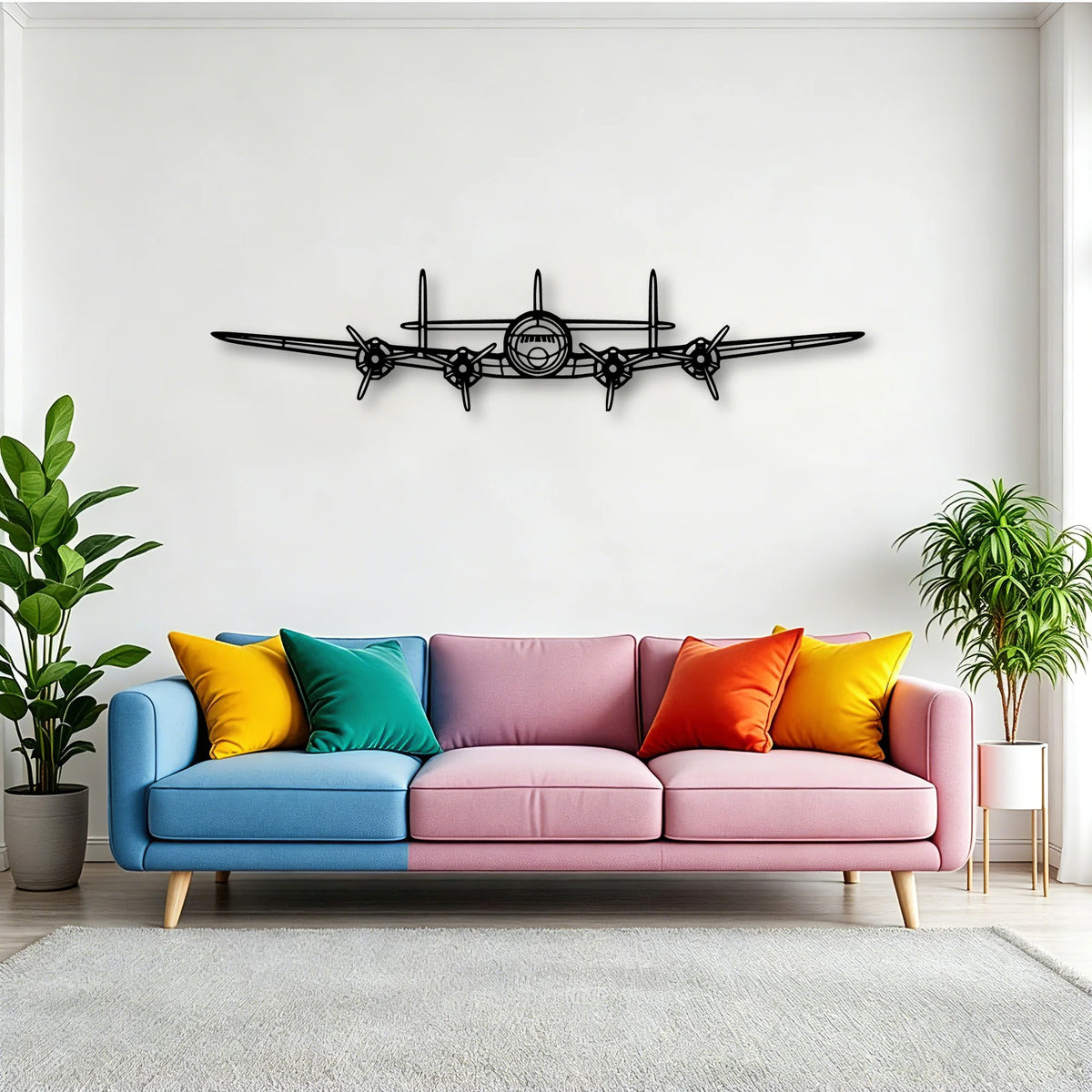 PA 46R 350T Matrix Classic Aircraft Silhouette Metal Wall Art - Tinvibe