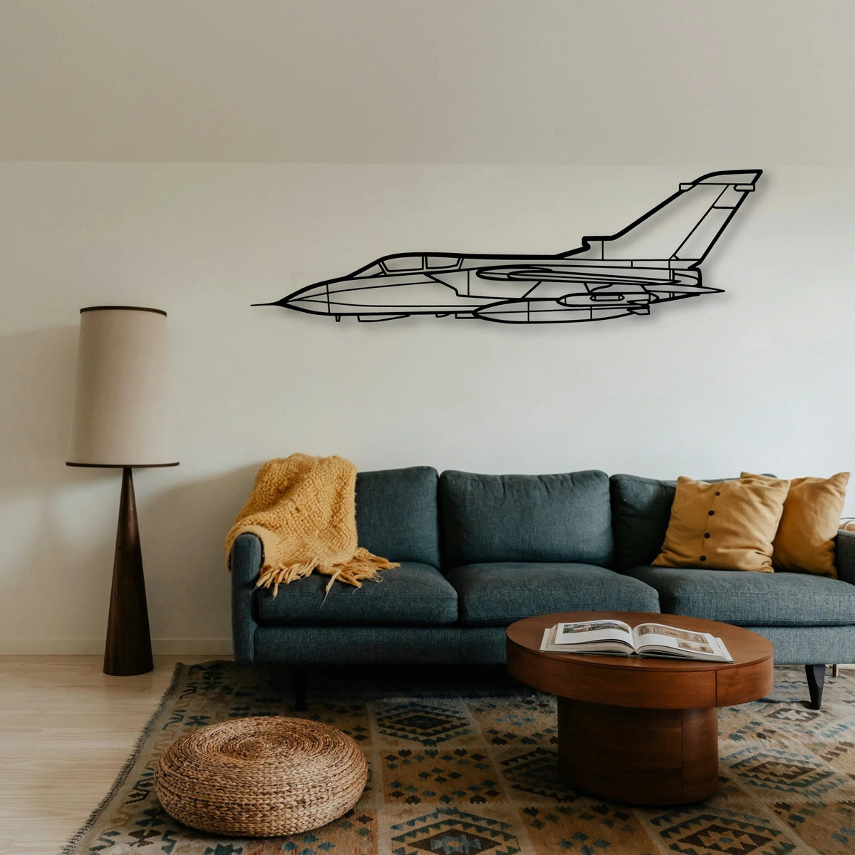 Panavia Tornado Classic Aircraft Silhouette Metal Wall Art - Tinvibe