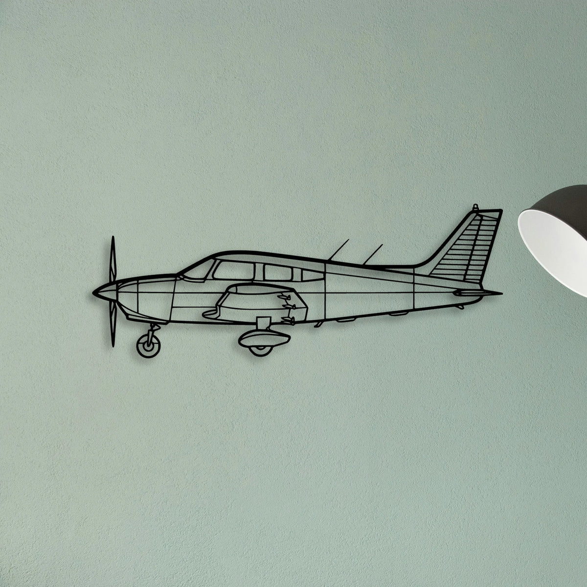 R 44 Clipper Ii Classic Aircraft Silhouette Metal Wall Art - Tinvibe