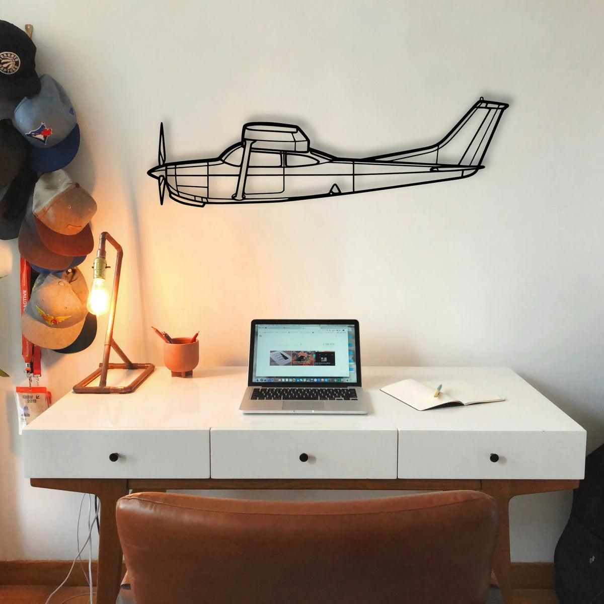 R182 3 Classic Aircraft Silhouette Metal Wall Art - Tinvibe