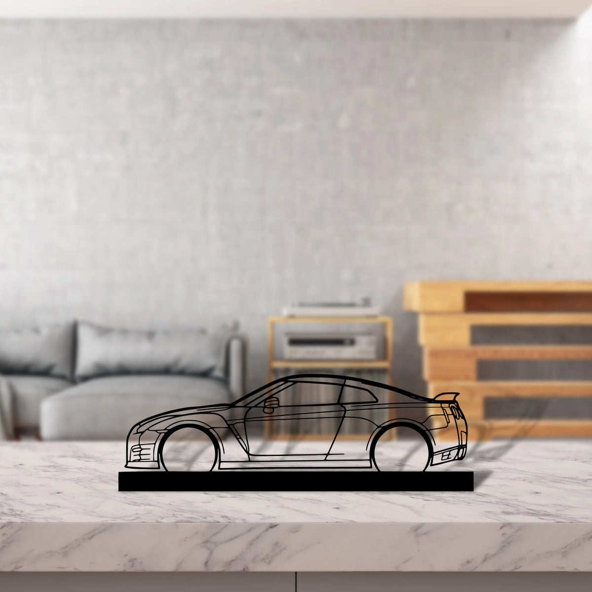 r35-gtr-2012 Silhouette Metal Art Stand - Tinvibe