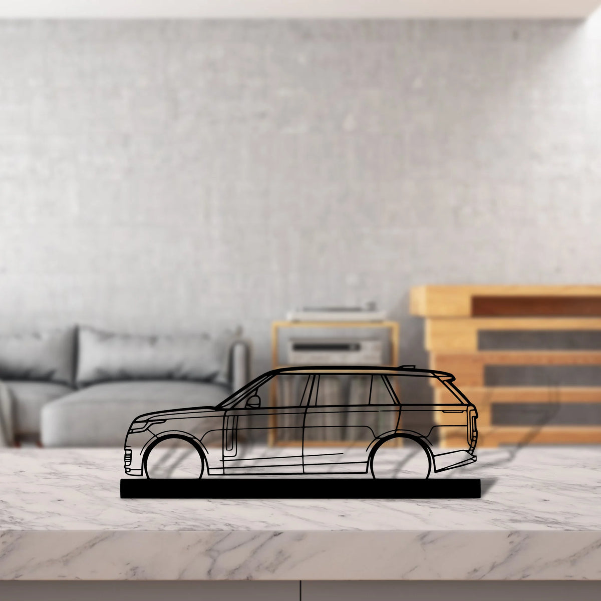 range-rover-2023 Silhouette Metal Art Stand - Tinvibe