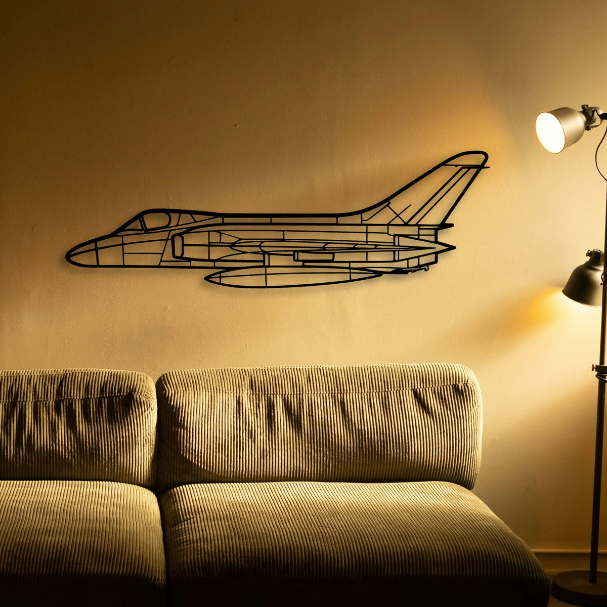 Rf 8G Classic Aircraft Silhouette Metal Wall Art - Tinvibe