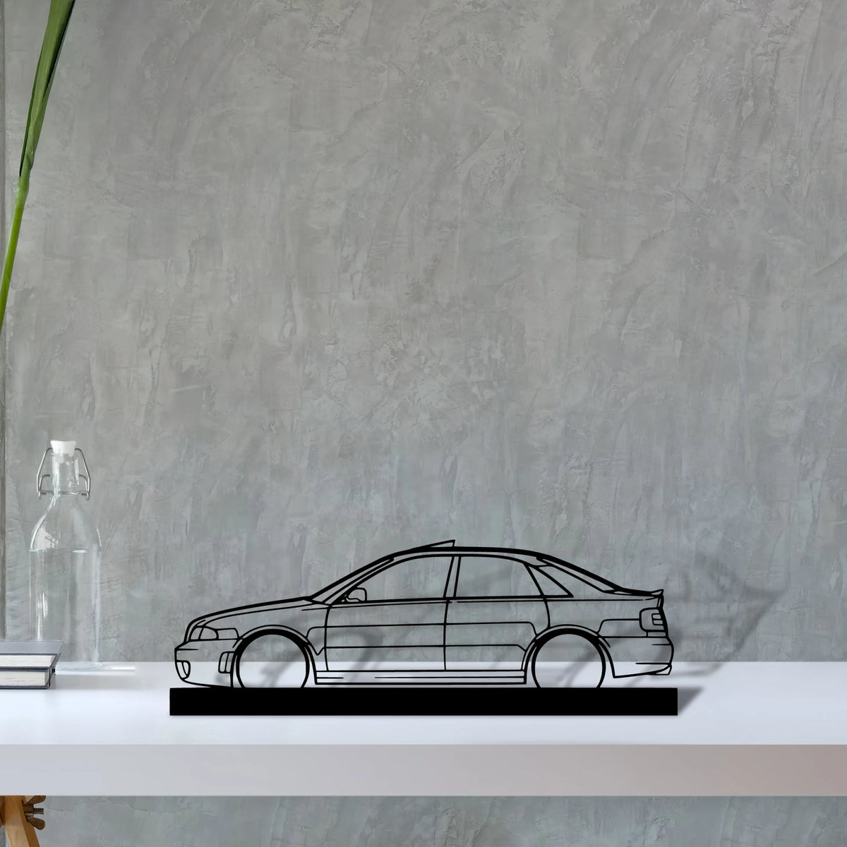 rs4-b5-sedan Silhouette Metal Art Stand - Tinvibe