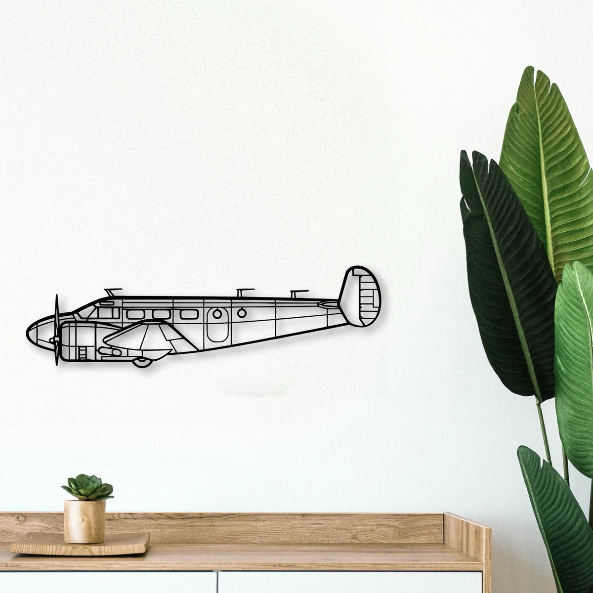 Rv 12IS Classic Aircraft Silhouette Metal Wall Art - Tinvibe