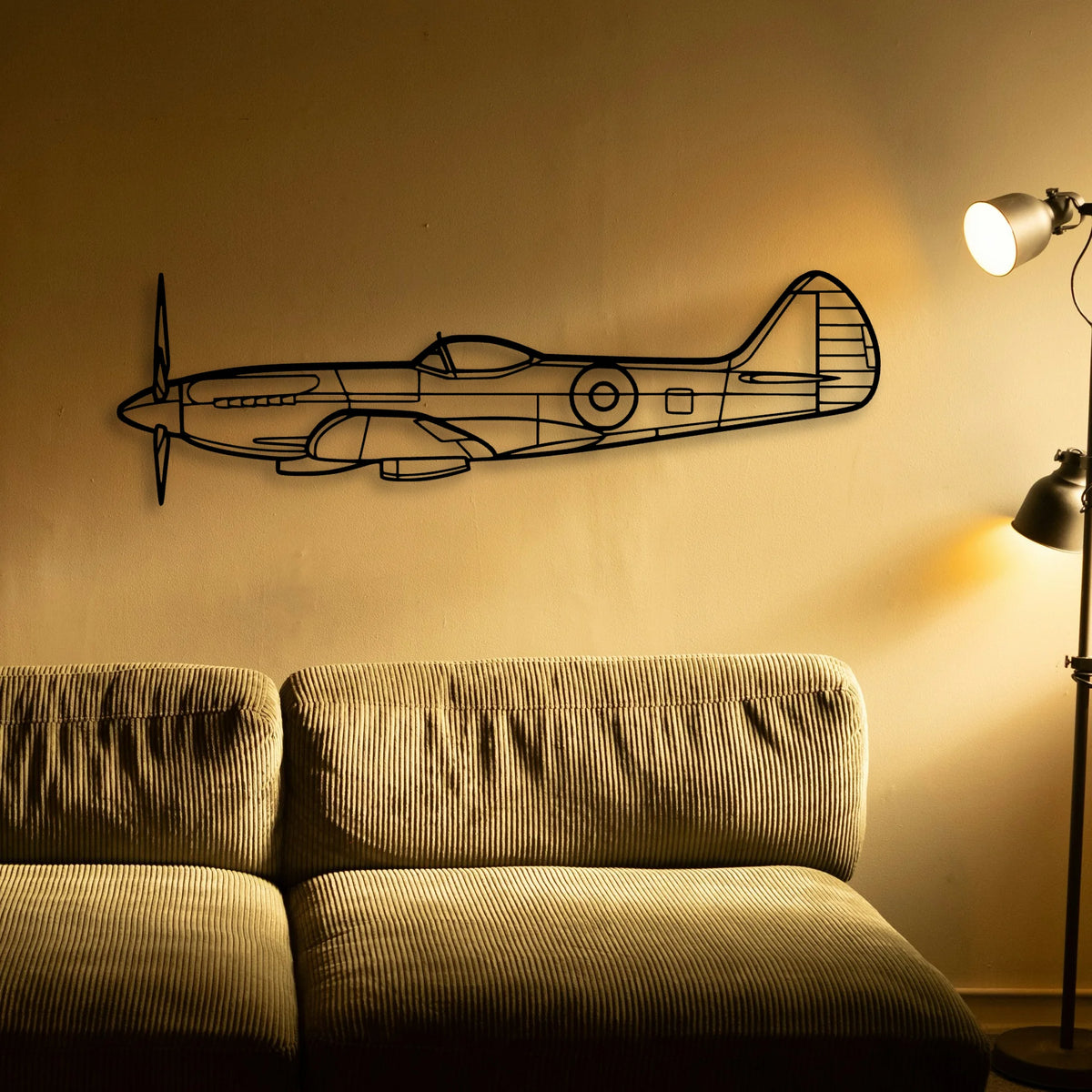 S 2T Classic Aircraft Silhouette Metal Wall Art - Tinvibe