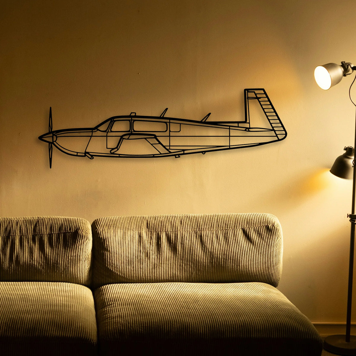 Spitfire Mk Xiv Classic Aircraft Silhouette Metal Wall Art - Tinvibe