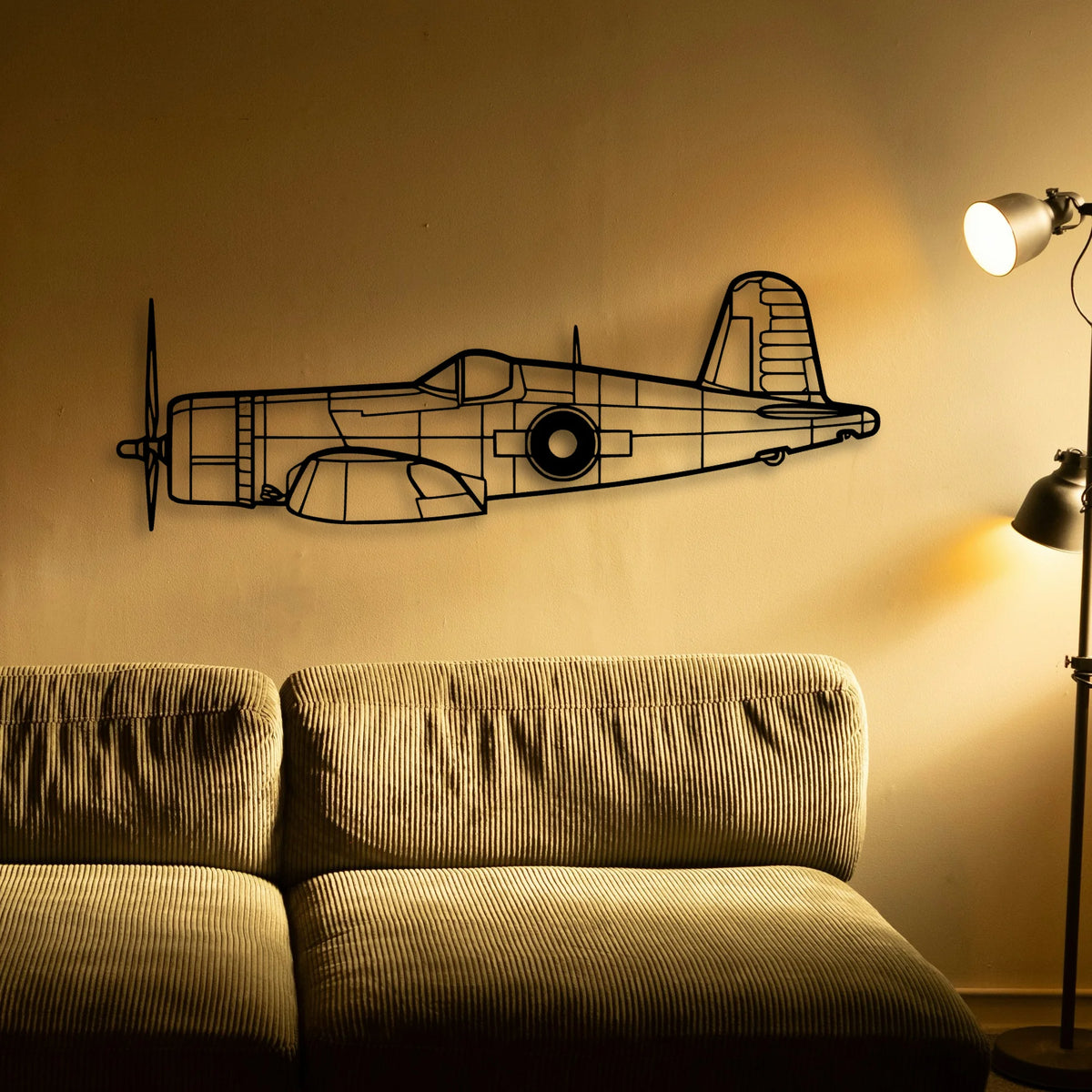 Stearman 2 Classic Aircraft Silhouette Metal Wall Art - Tinvibe
