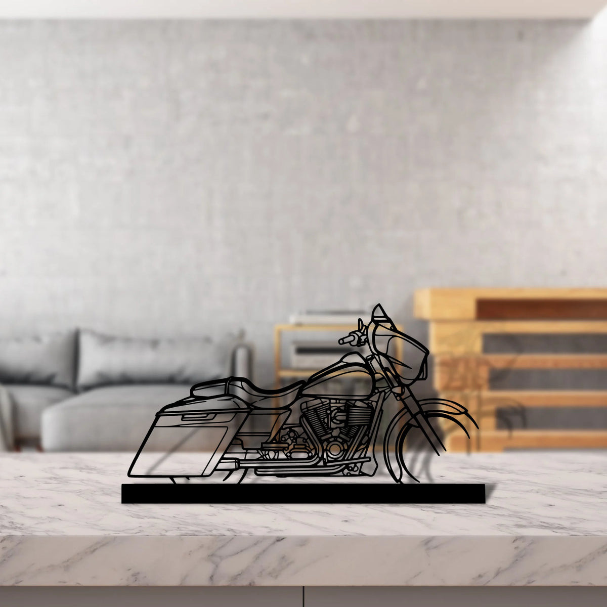 street-glide-2014-2 Silhouette Metal Art Stand - Tinvibe