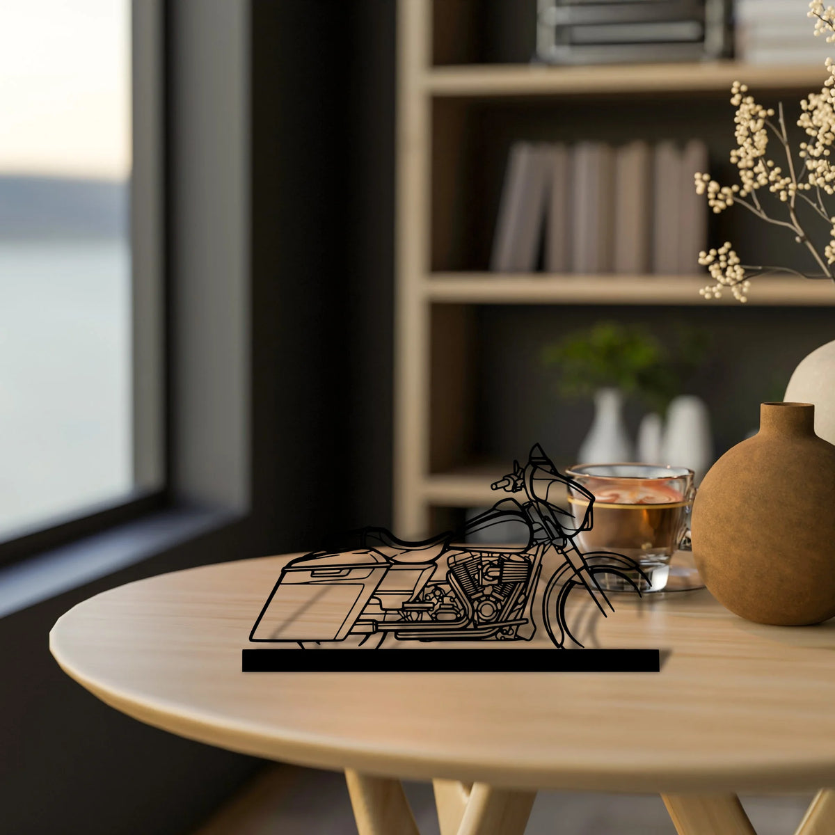 street-glide-2014-2 Silhouette Metal Art Stand - Tinvibe