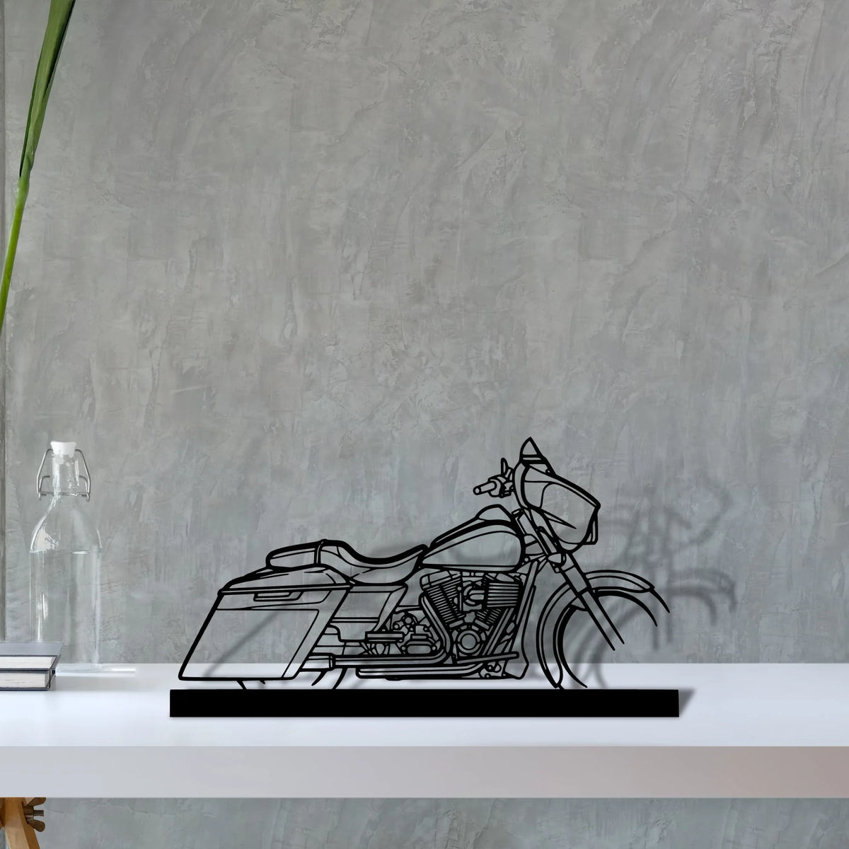 street-glide-2014 Silhouette Metal Art Stand - Tinvibe