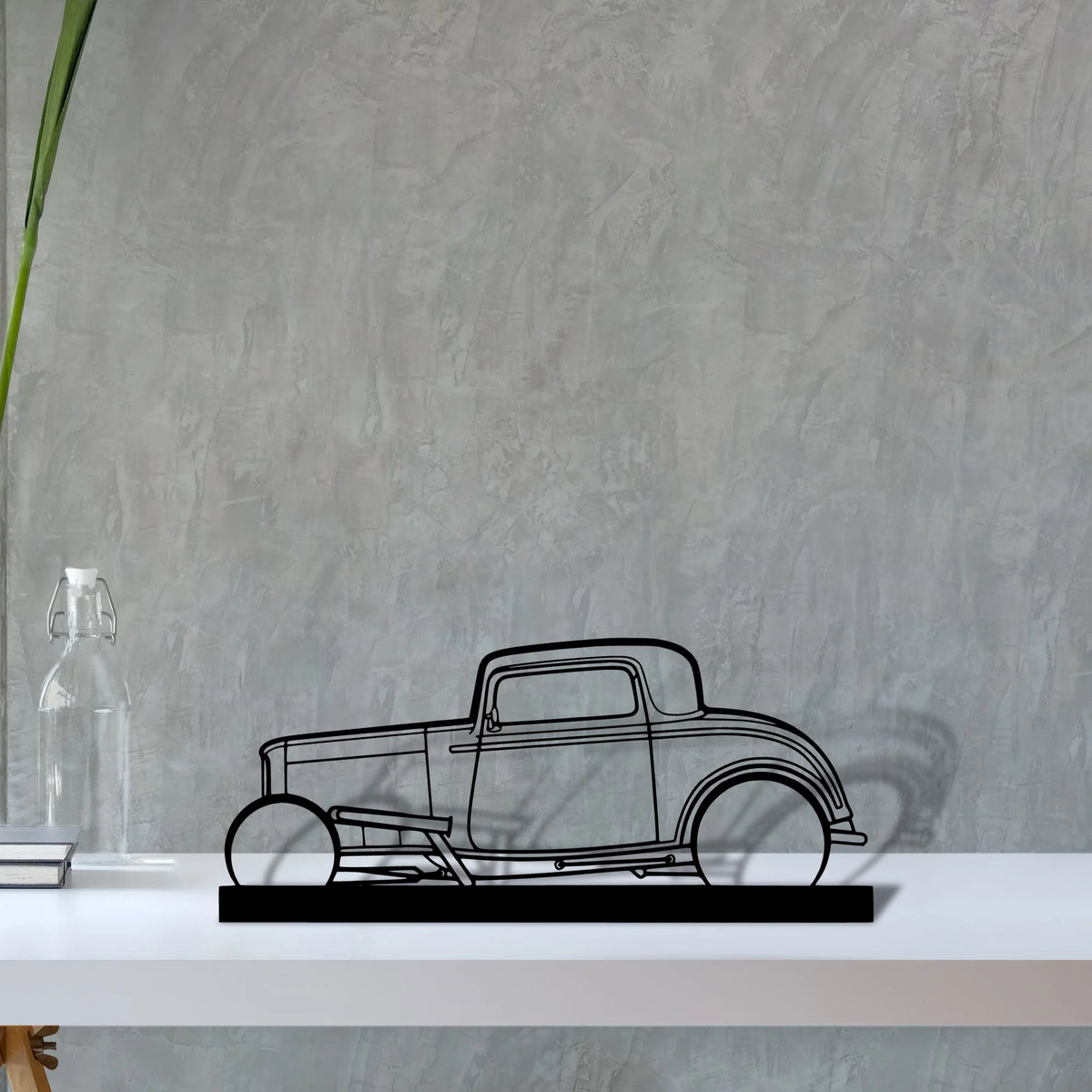 street-rod-1932 Silhouette Metal Art Stand - Tinvibe