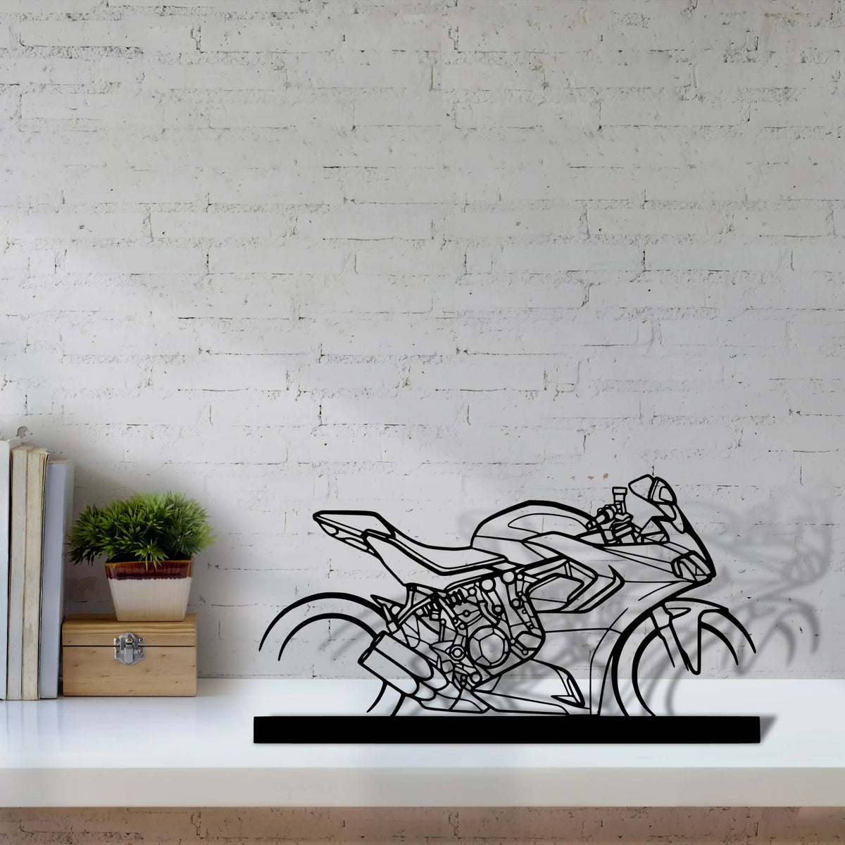 supersport-950s-2022 Silhouette Metal Art Stand - Tinvibe