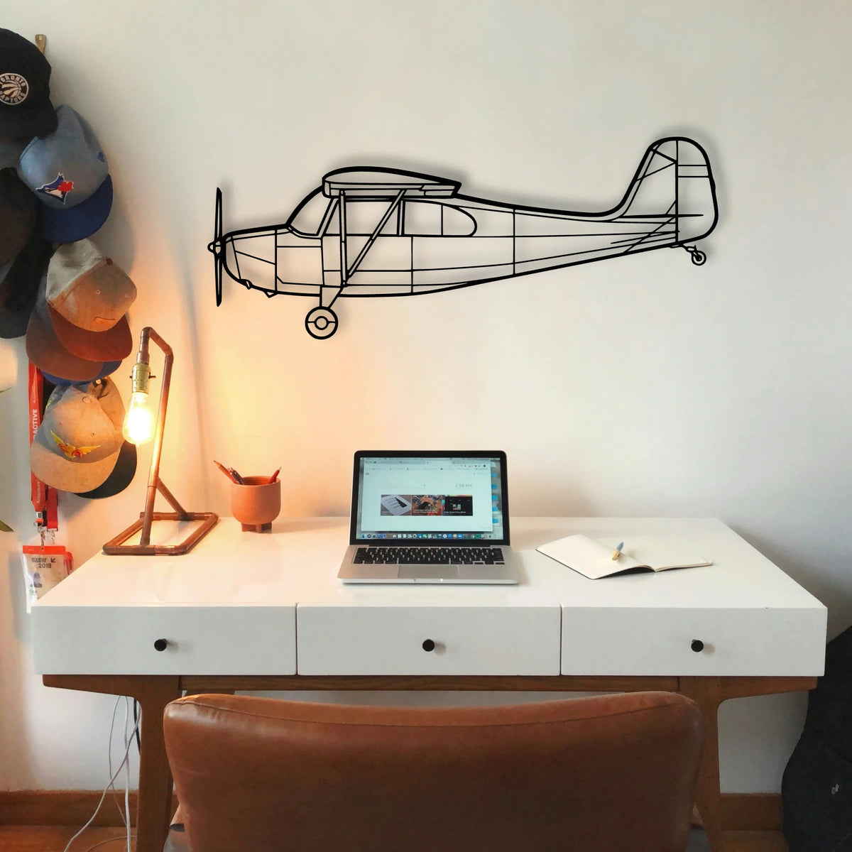 T 28 Trojan 2 Classic Aircraft Silhouette Metal Wall Art - Tinvibe