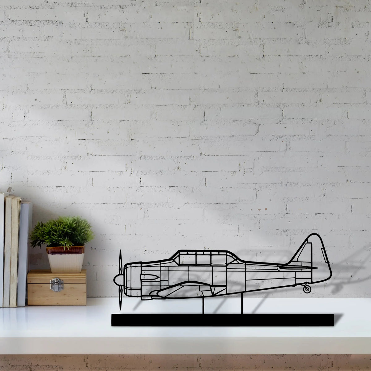t-6g-texan-3 Silhouette Metal Art Stand - Tinvibe