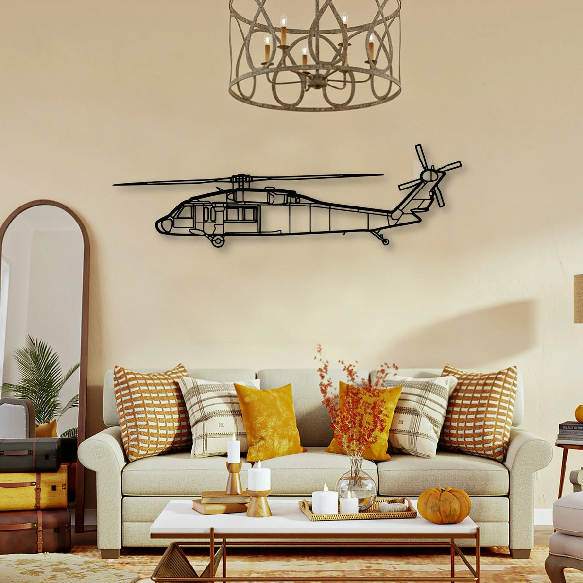 Tbm 3N Classic Aircraft Silhouette Metal Wall Art - Tinvibe