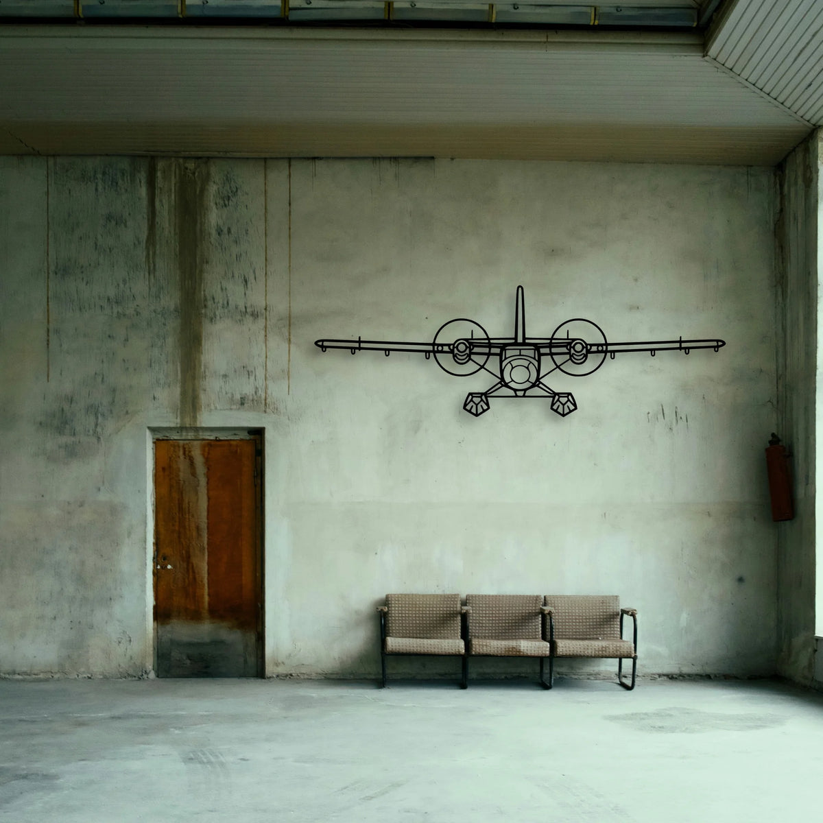 Tbm 850 Classic Aircraft Silhouette Metal Wall Art - Tinvibe
