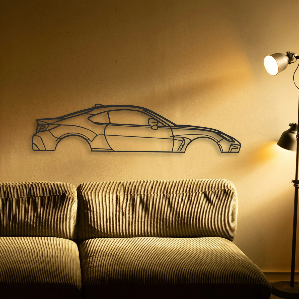 Toyota GR86 Classic Silhouette Metal Wall Art - Tinvibe