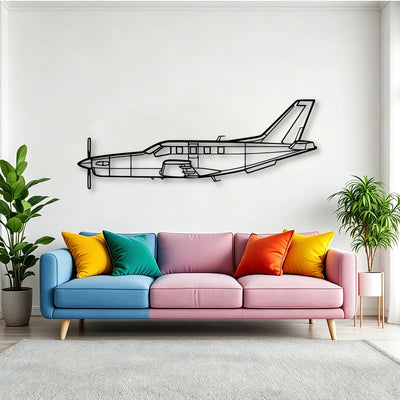 170B 7 Classic Aircraft Silhouette Metal Wall Art - Tinvibe