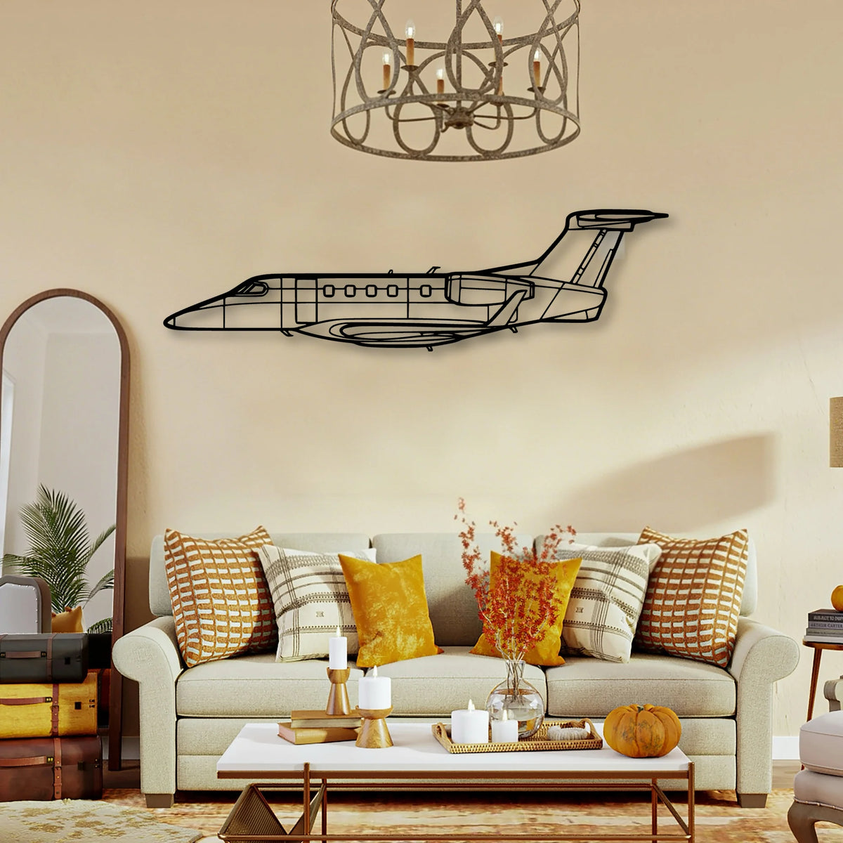 170B Float Classic Aircraft Silhouette Metal Wall Art - Tinvibe