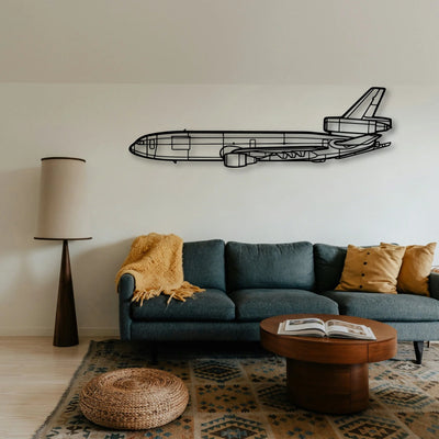 180 Skywagon 2 Classic Aircraft Silhouette Metal Wall Art - Tinvibe