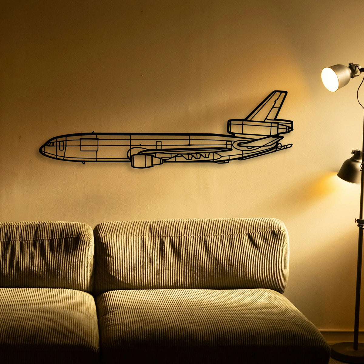 180 Skywagon 2 Classic Aircraft Silhouette Metal Wall Art - Tinvibe