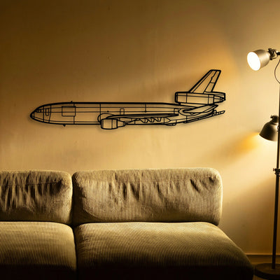 180 Skywagon 2 Classic Aircraft Silhouette Metal Wall Art - Tinvibe