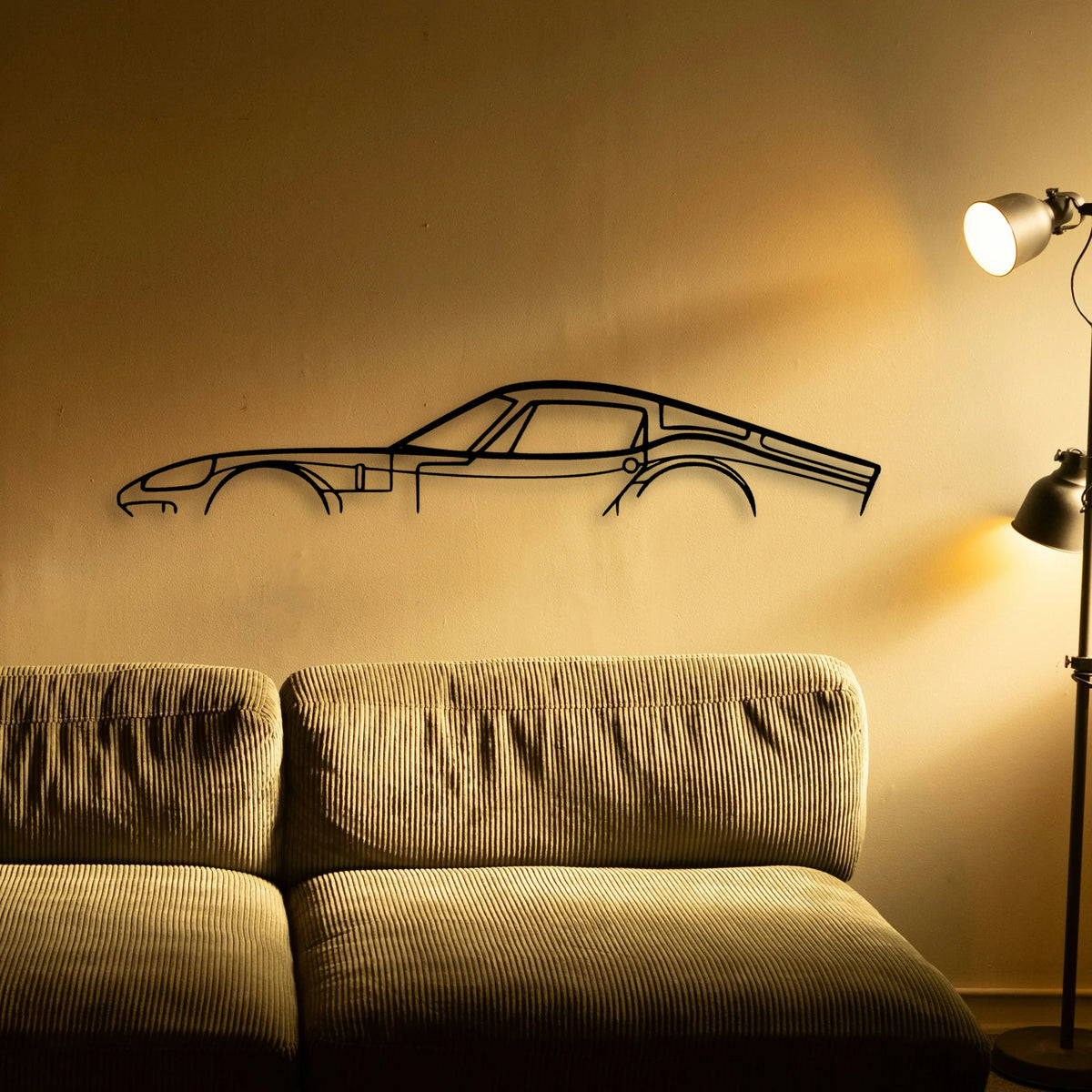 1800 GT 1966 Classic Silhouette Metal Wall Art - Tinvibe