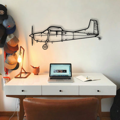 180K 2 Classic Aircraft Silhouette Metal Wall Art - Tinvibe
