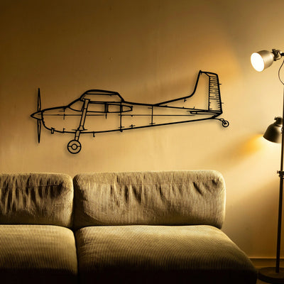 180K 2 Classic Aircraft Silhouette Metal Wall Art - Tinvibe