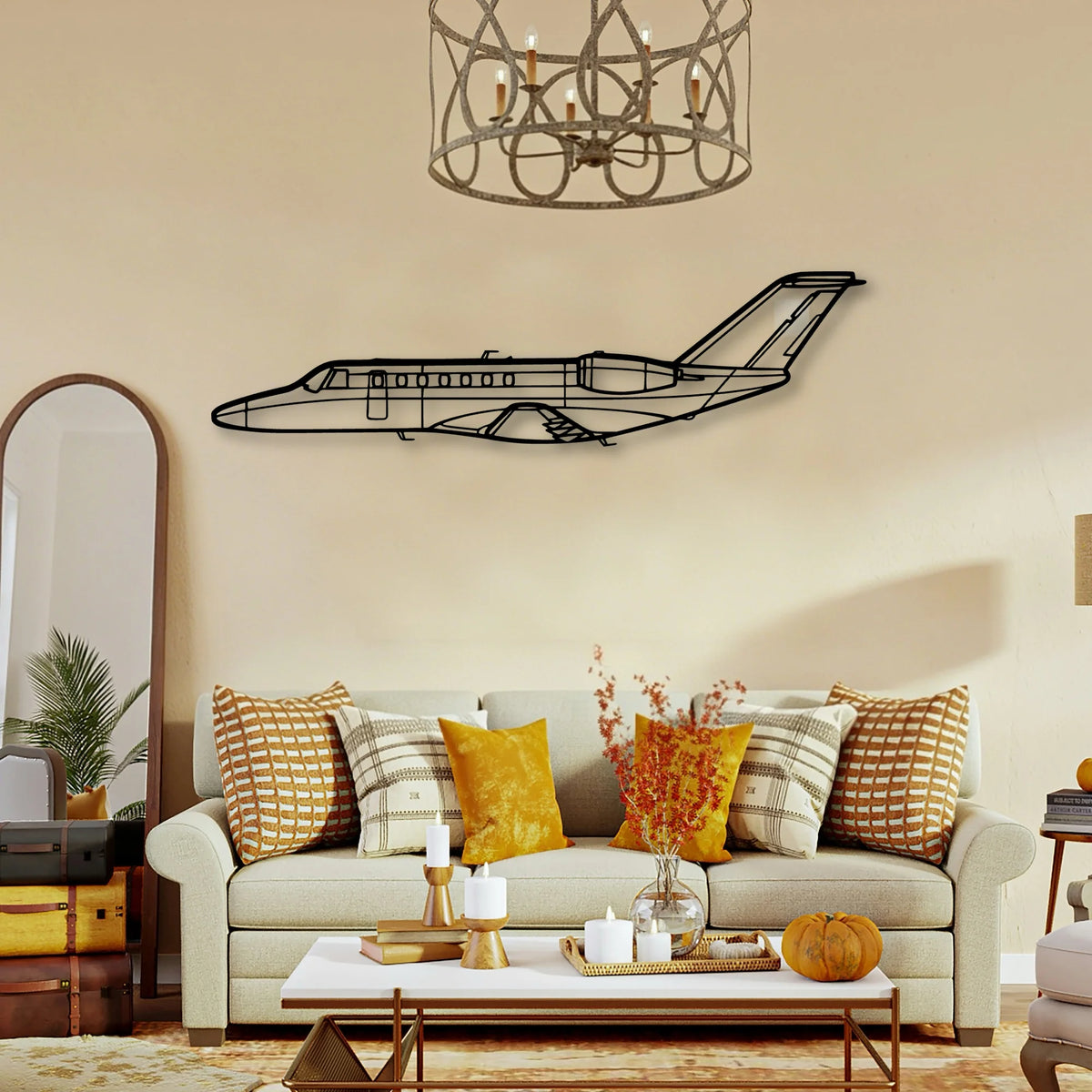 180K 4 Classic Aircraft Silhouette Metal Wall Art - Tinvibe