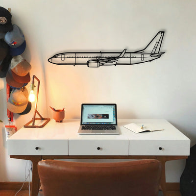 182P Skylane 3 Classic Aircraft Silhouette Metal Wall Art - Tinvibe