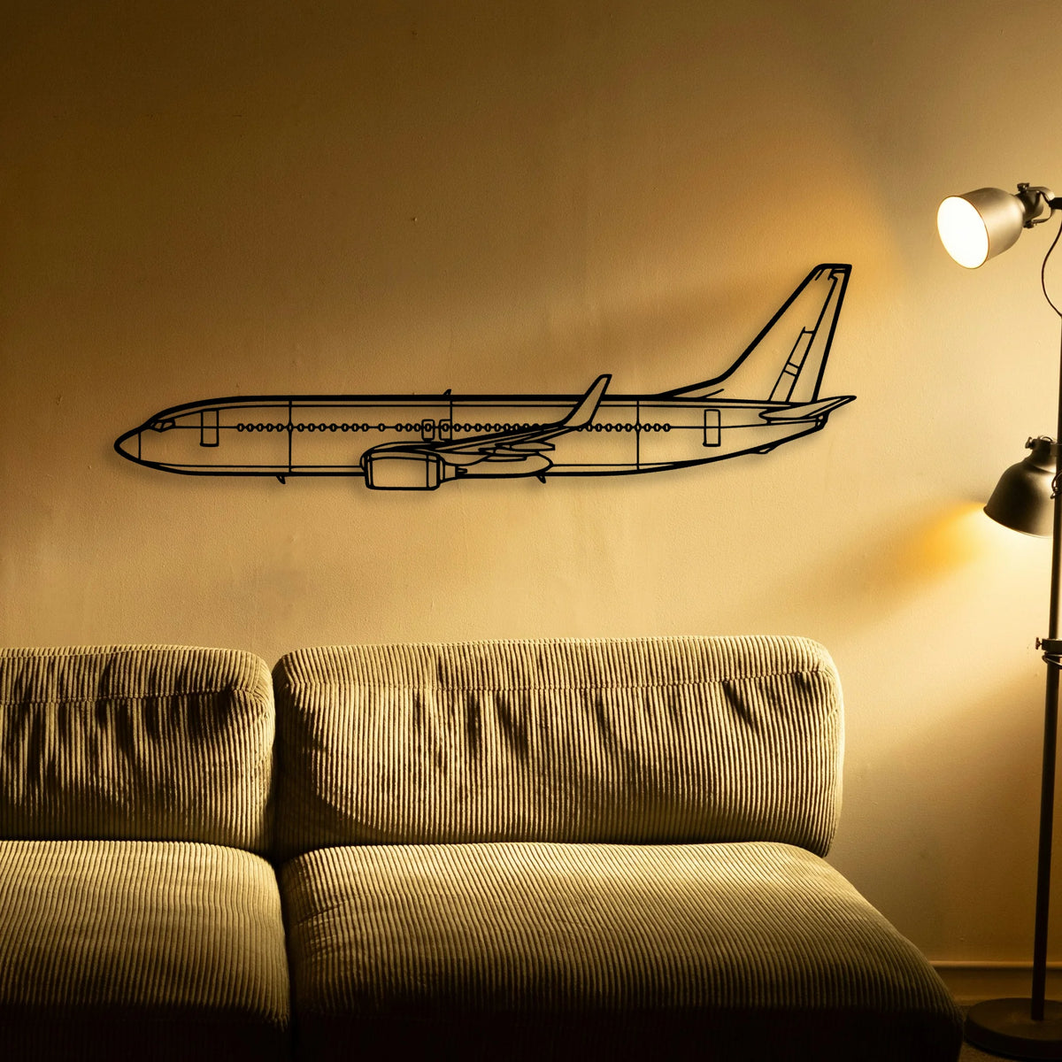 182P Skylane 3 Classic Aircraft Silhouette Metal Wall Art - Tinvibe