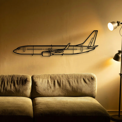 182P Skylane 3 Classic Aircraft Silhouette Metal Wall Art - Tinvibe