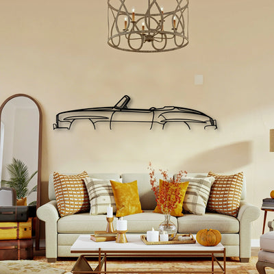190SL 1958 Classic Silhouette Metal Wall Art - Tinvibe