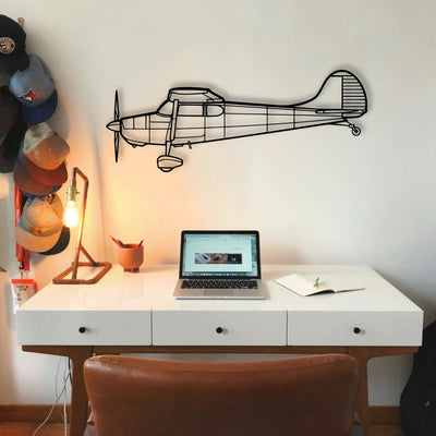 1947 108 2 Classic Aircraft Silhouette Metal Wall Art - Tinvibe