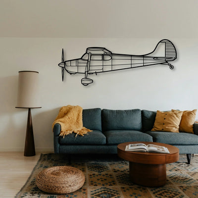 1947 108 2 Classic Aircraft Silhouette Metal Wall Art - Tinvibe