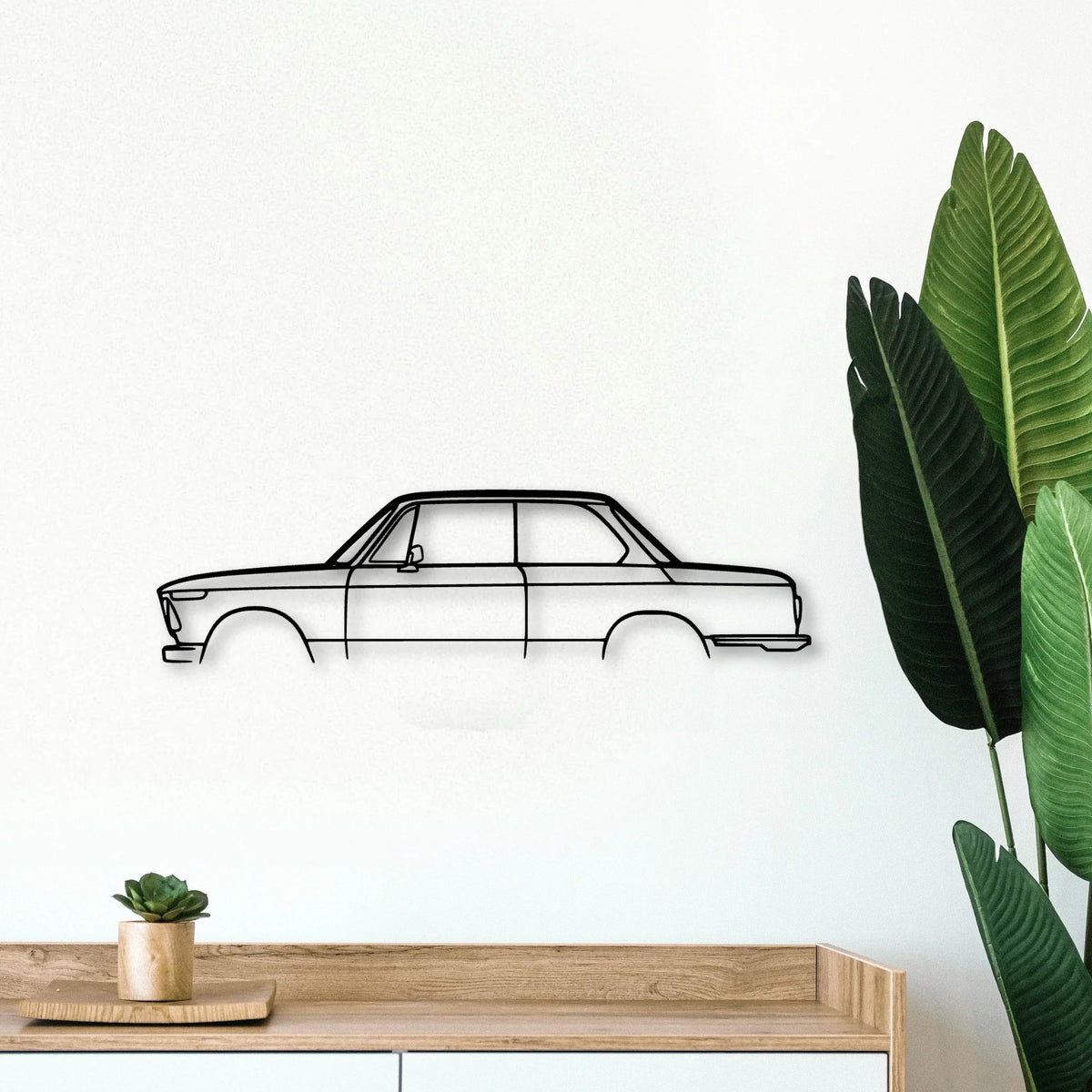 2002 1972 Classic Silhouette Metal Wall Art - Tinvibe
