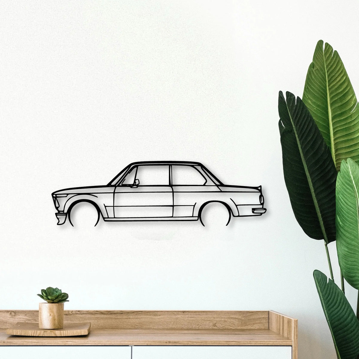 2002 1974 Classic Silhouette Metal Wall Art - Tinvibe