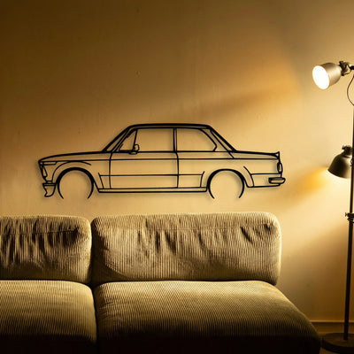 2002 1974 Classic Silhouette Metal Wall Art - Tinvibe