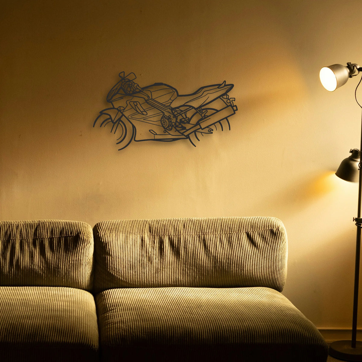 2003 Honda CBR 600 Classic Motorcycle Silhouette Metal Wall Art - Tinvibe