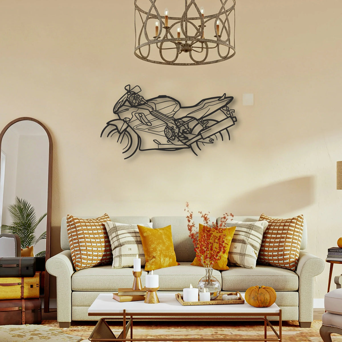 2003 Honda CBR 600 Classic Motorcycle Silhouette Metal Wall Art - Tinvibe