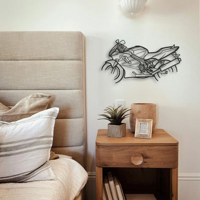 2003 Honda CBR 600 Classic Motorcycle Silhouette Metal Wall Art - Tinvibe