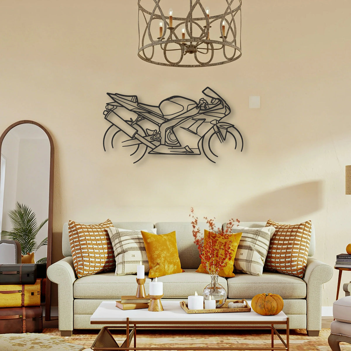 2003 Kawasaki Ninja ZX 6R Classic Motorcycle Silhouette Metal Wall Art - Tinvibe
