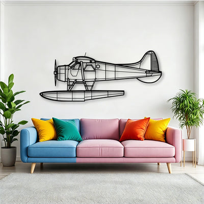 201 Standard Libelle 2 Classic Aircraft Silhouette Metal Wall Art - Tinvibe