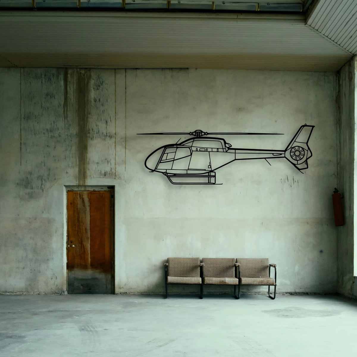 201 Standard Libelle 3 Classic Aircraft Silhouette Metal Wall Art - Tinvibe