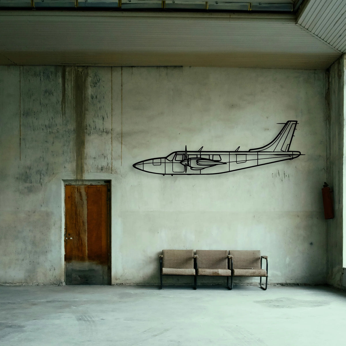 201 Standard Libelle 4 Classic Aircraft Silhouette Metal Wall Art - Tinvibe