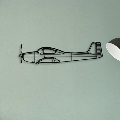 201 Standard Libelle 6 Classic Aircraft Silhouette Metal Wall Art - Tinvibe
