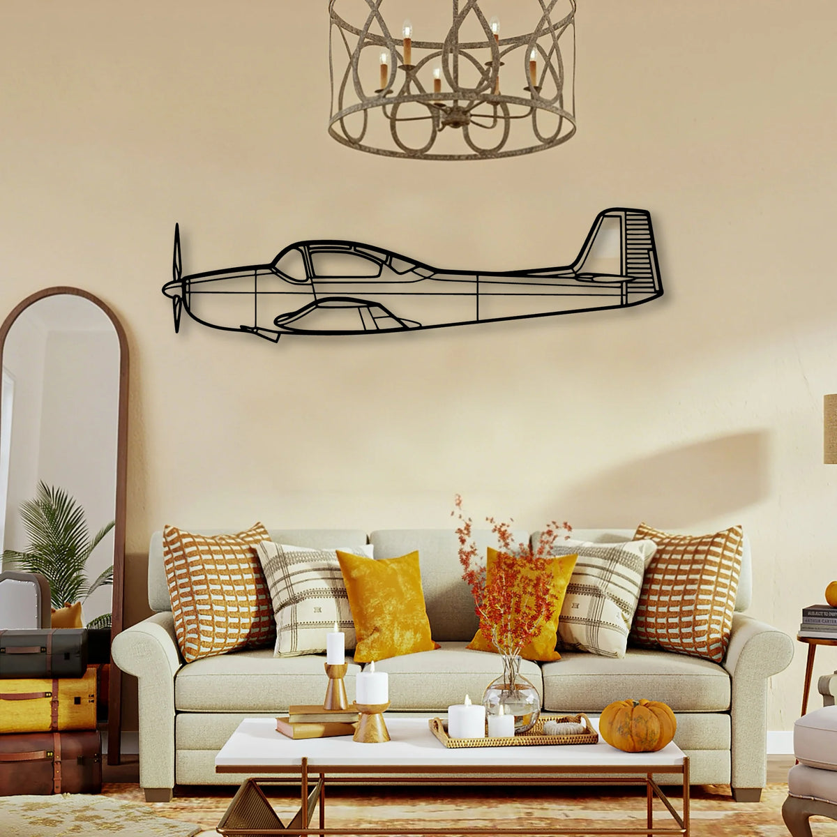 201 Standard Libelle 6 Classic Aircraft Silhouette Metal Wall Art - Tinvibe